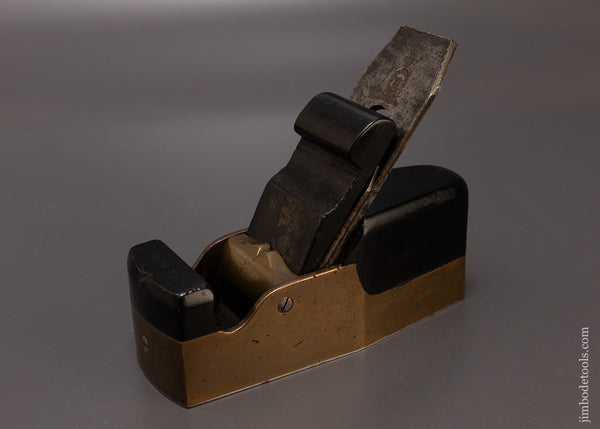 Very Rare NORRIS Gunmetal & Ebony Smooth Plane with Cupid’s Bow Bridge Signed BUCK - EXCELSIOR 108523
