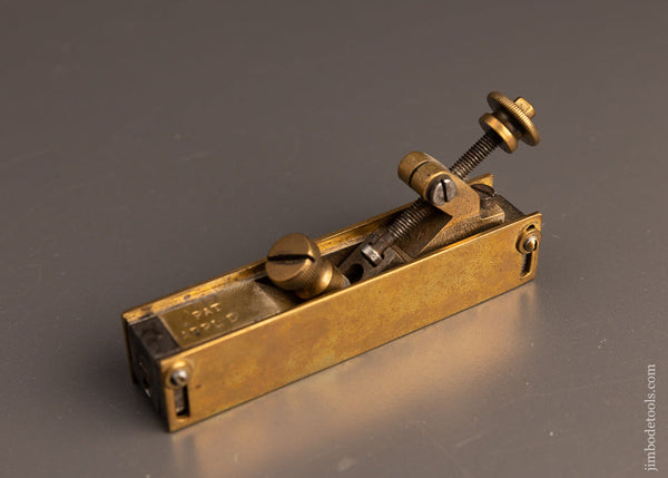 Tiny Brass Patented Plane Precision Adjustable - EXCELSIOR 111209