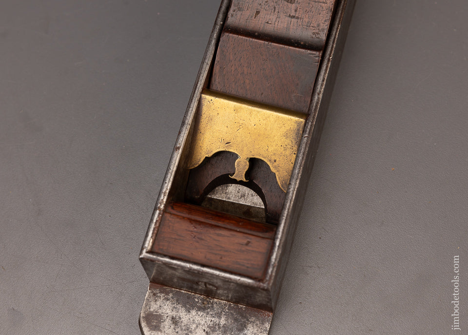 Dovetailed Rosewood Infill English Miter Plane with Fancy Brass Bridge - EXCELSIOR 111226