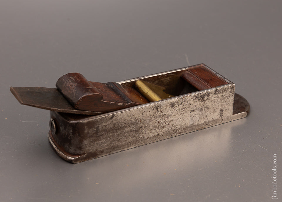 Dovetailed Rosewood Infill English Miter Plane with Fancy Brass Bridge - EXCELSIOR 111226