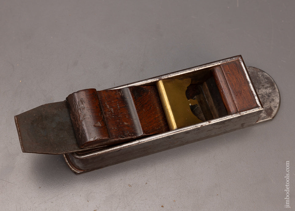 Dovetailed Rosewood Infill English Miter Plane with Fancy Brass Bridge - EXCELSIOR 111226