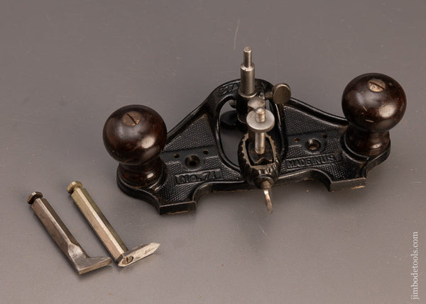 STANLEY No. 71 Router Plane Mint & 100% Complete - EXCELSIOR 111281