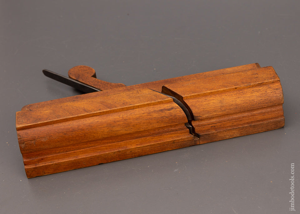 Near Mint I. LINDENBERGER Bolection Moulding Plane 18th Century Yellow Birch - EXCELSIOR 111298