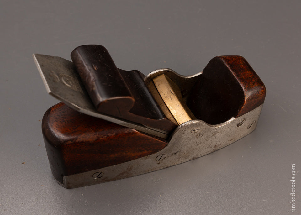 Very Rare SPIERS Screw Sided & Bridged Dovetailed Rosewood Infill Smooth Plane - EXCELSIOR 111315