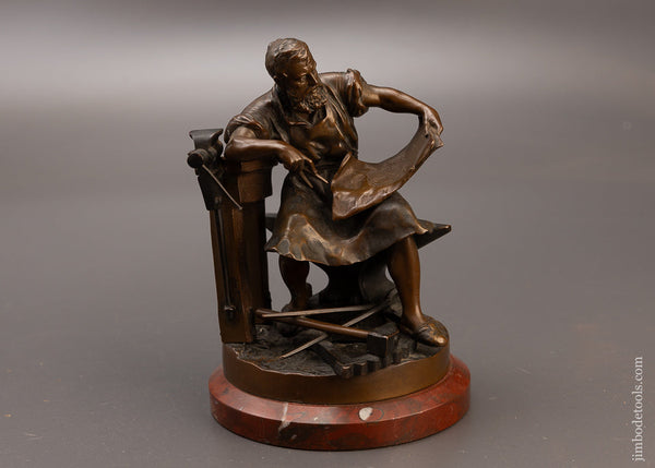 Stunning DATED & SIGNED Bronze of Blacksmith by HANS GURADZE (1861-1922) - EXCELSIOR 111368