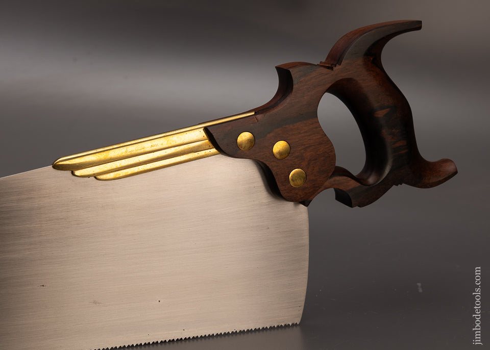Spectacular Rosewood Handled Half Back Saw with Swan Nib by WAYNE ANDERSON - EXCELSIOR 111471