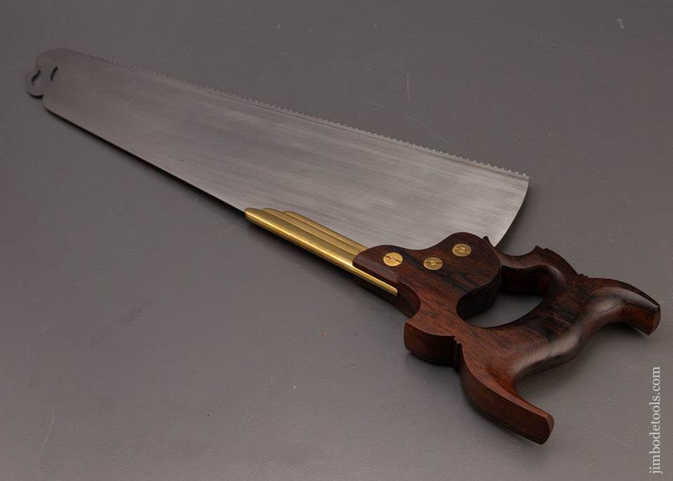 Spectacular Rosewood Handled Half Back Saw with Swan Nib by WAYNE ANDERSON - EXCELSIOR 111471
