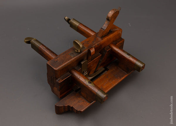 Extremely Rare JOHN MOSELEY Sash Filletster Plane with Internal Threaded Rods - EXCELSIOR 111501