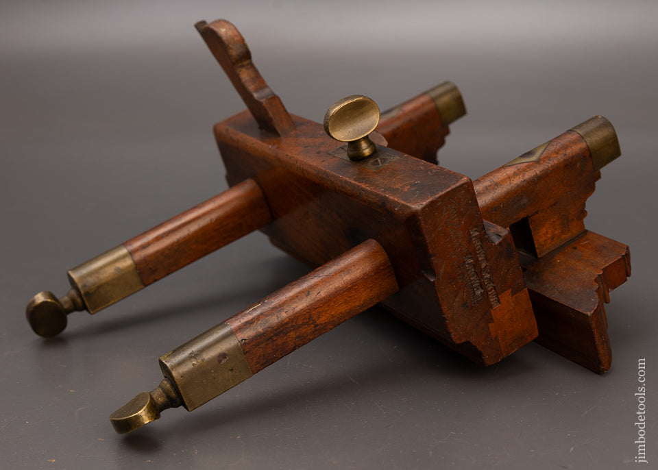 Extremely Rare JOHN MOSELEY Sash Filletster Plane with Internal Threaded Rods - EXCELSIOR 111501