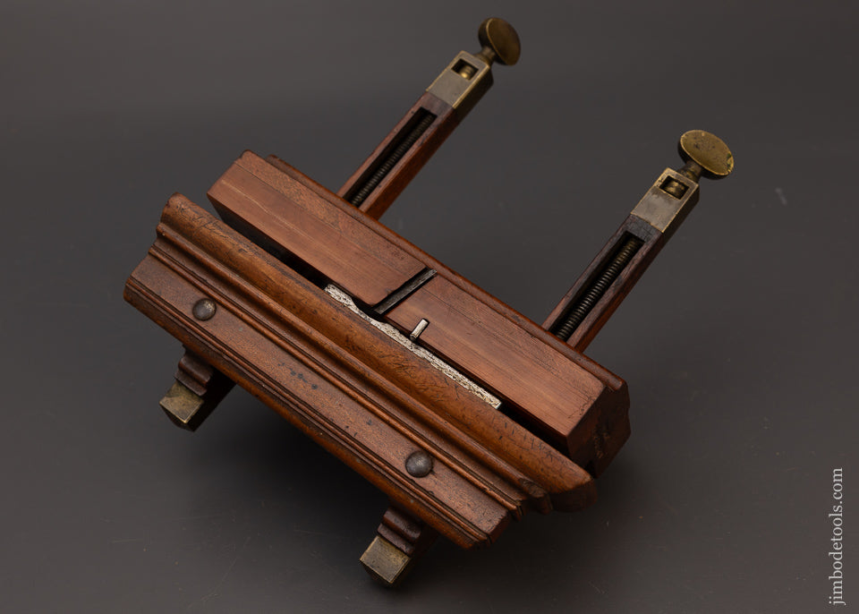 Extremely Rare JOHN MOSELEY Sash Filletster Plane with Internal Threaded Rods - EXCELSIOR 111501