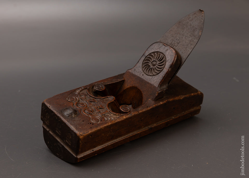 Remarkable Carved, DATED 1779 Dutch Panel Raising Plane by ARY DEN HENGST - EXCELSIOR 111733