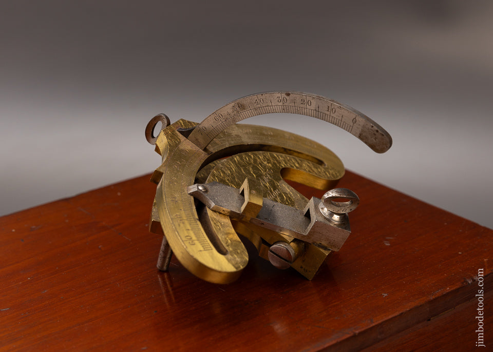 Rare & Fine HOLTZAPFFEL Goniostat in Original Box with Ebony Trim & Ivory Knobs - EXCELSIOR  111792