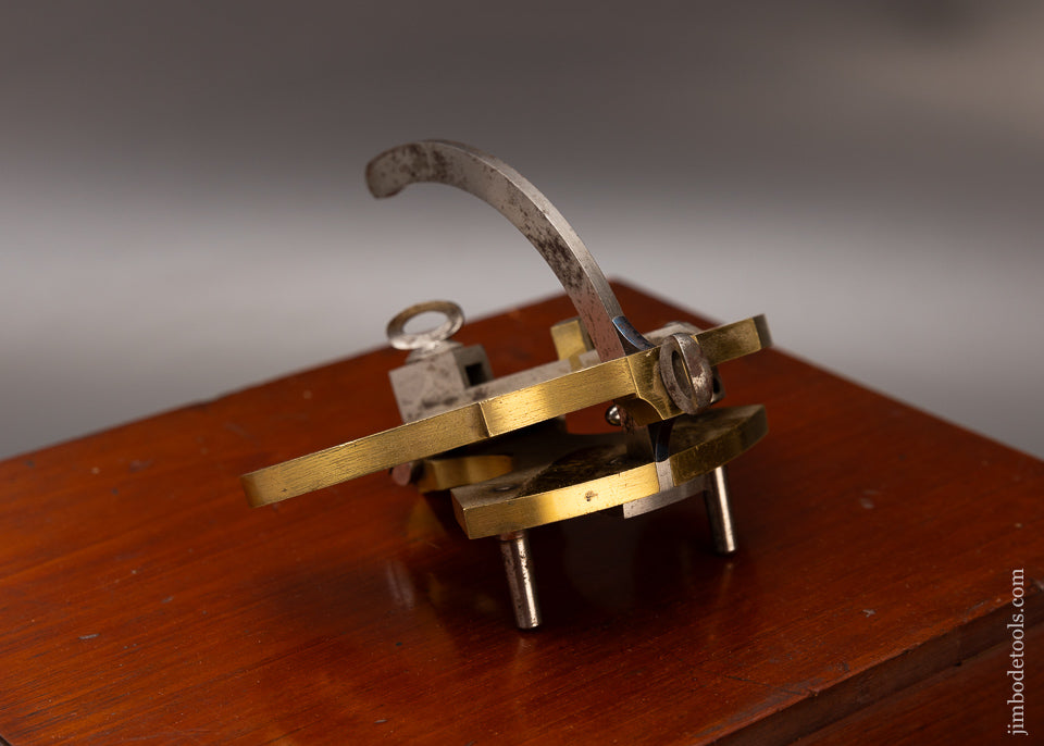 Rare & Fine HOLTZAPFFEL Goniostat in Original Box with Ebony Trim & Ivory Knobs - EXCELSIOR  111792