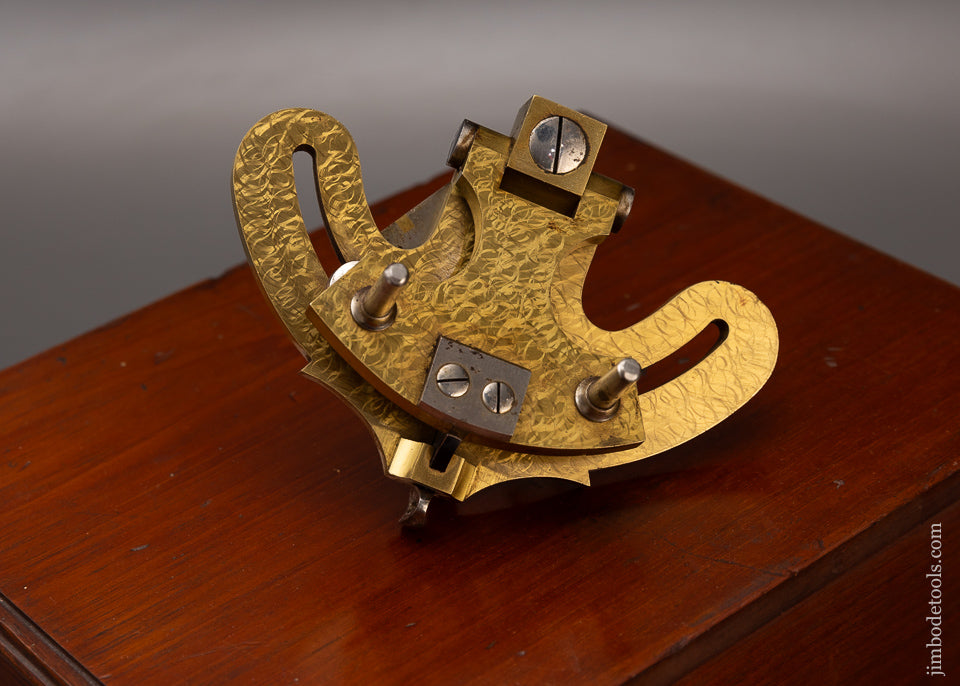 Rare & Fine HOLTZAPFFEL Goniostat in Original Box with Ebony Trim & Ivory Knobs - EXCELSIOR  111792