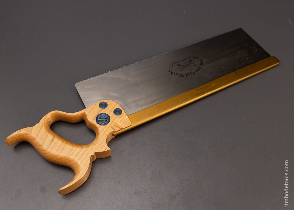 Premier BAD AXE TOOL WORKS 14 Inch Brass Back Carcass Saw Mint Unused - EXCELSIOR 111854