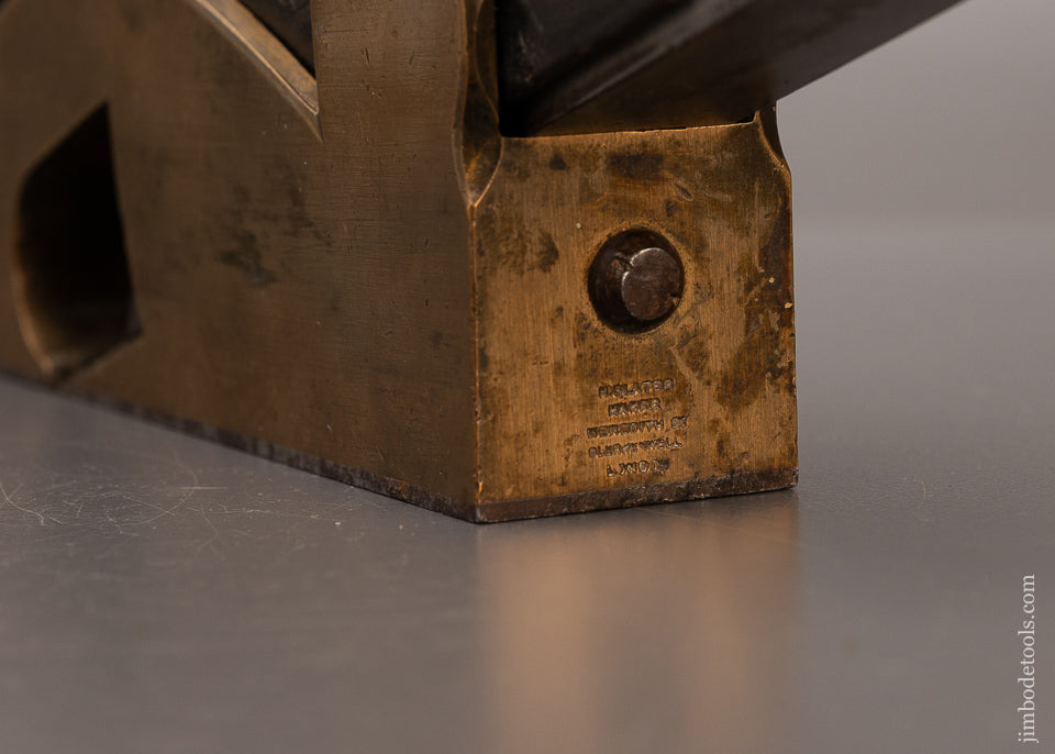 Sweet H. SLATER Gunmetal & Ebony Wide Shoulder Plane - EXCELSIOR 112072