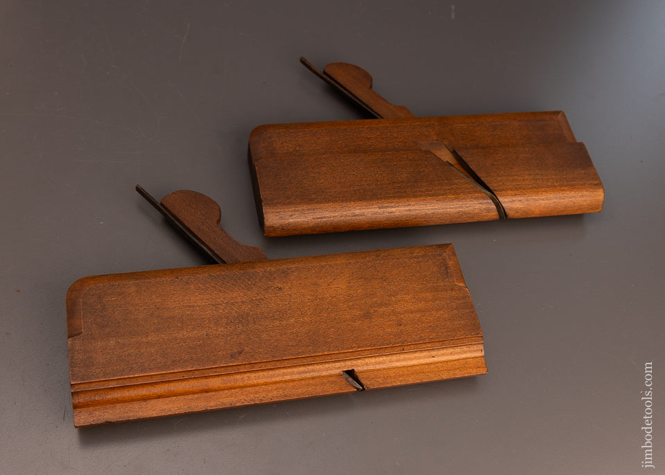 Mint Pair of Side Round Moulding Planes by VARVILL & SONS Ca. 1873-1904 - EXCELSIOR 112361