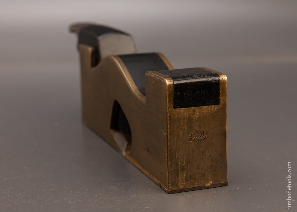 Stunning NORRIS No. 24E Ebony Infill Gunmetal Shoulder Plane - EXCELSIOR 112446