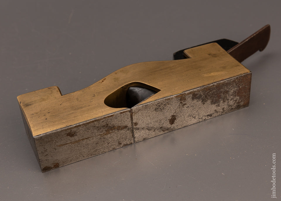 Stunning NORRIS No. 24E Ebony Infill Gunmetal Shoulder Plane - EXCELSIOR 112446