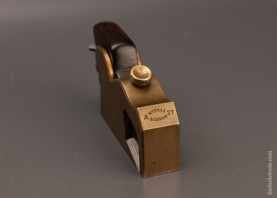 Crisp Like-New NORRIS A27 Rosewood Infill Bull Nose Shoulder Plane - EXCELSIOR 112490