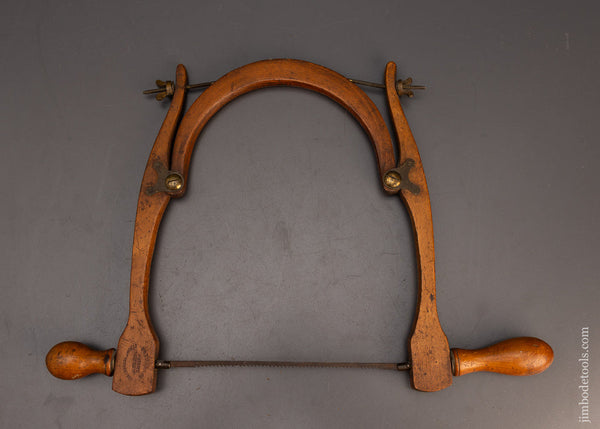 Rare COTTER PATENT Ca. 1872 Bow Saw - EXCELSIOR 113455