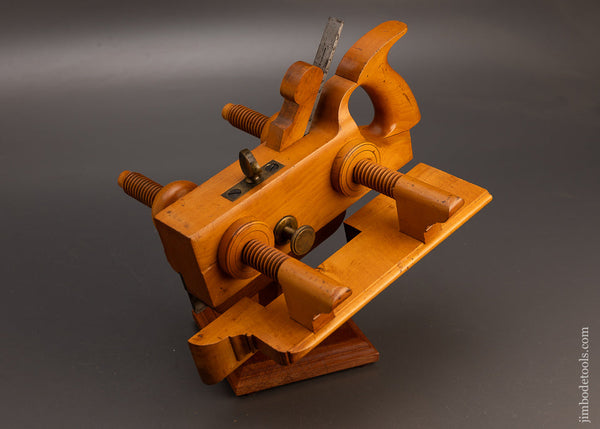 Fabulous WINSTED PLANE CO. Solid Boxwood Screw Arm Plow Plane - EXCELSIOR 113776