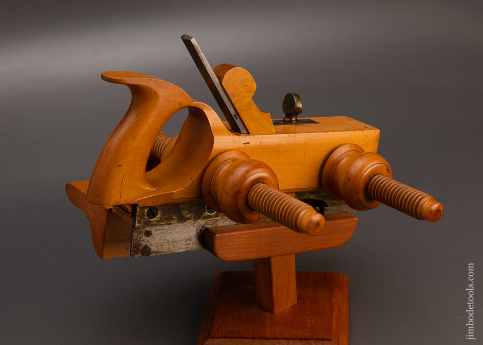 Fabulous WINSTED PLANE CO. Solid Boxwood Screw Arm Plow Plane - EXCELSIOR 113776