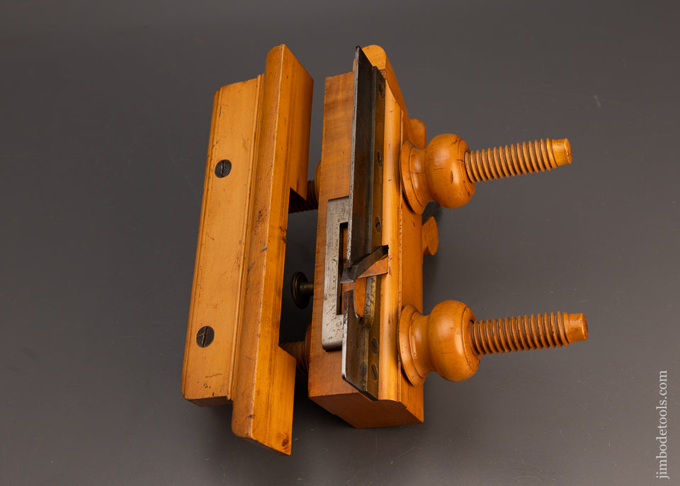 Fabulous WINSTED PLANE CO. Solid Boxwood Screw Arm Plow Plane - EXCELSIOR 113776
