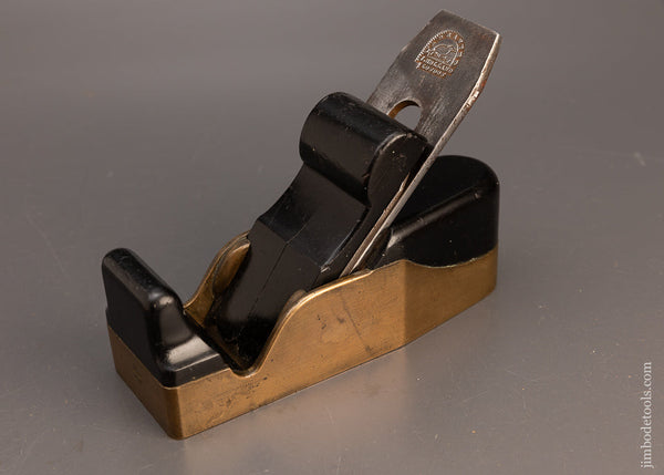 Beautiful HOLLAND Gunmetal Ebony Infill Smooth Plane - EXCELSIOR 113812