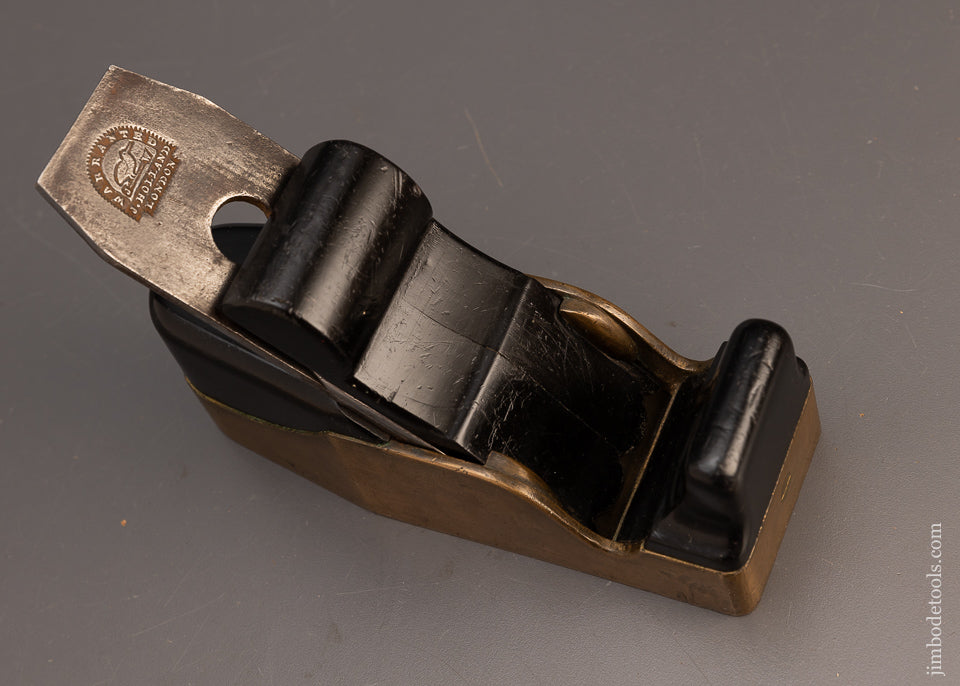 Beautiful HOLLAND Gunmetal Ebony Infill Smooth Plane - EXCELSIOR 113812