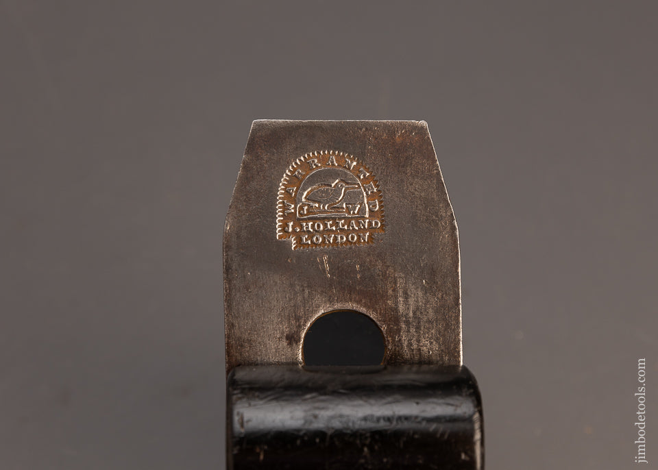 Beautiful HOLLAND Gunmetal Ebony Infill Smooth Plane - EXCELSIOR 113812