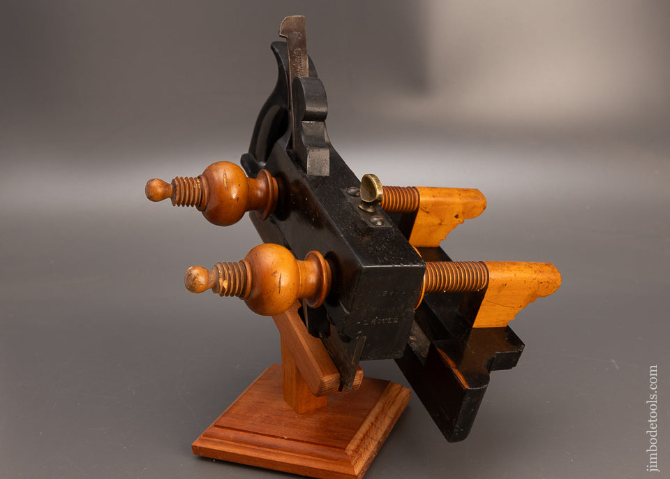Stunning SHELTON & OSBORN Solid Ebony Plow Plane - EXCELSIOR 114115