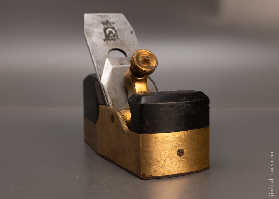 Awesome & Very Rare NORRIS No. 14GS Gunmetal Ebony Infill Smooth Plane - EXCELSIOR 114303