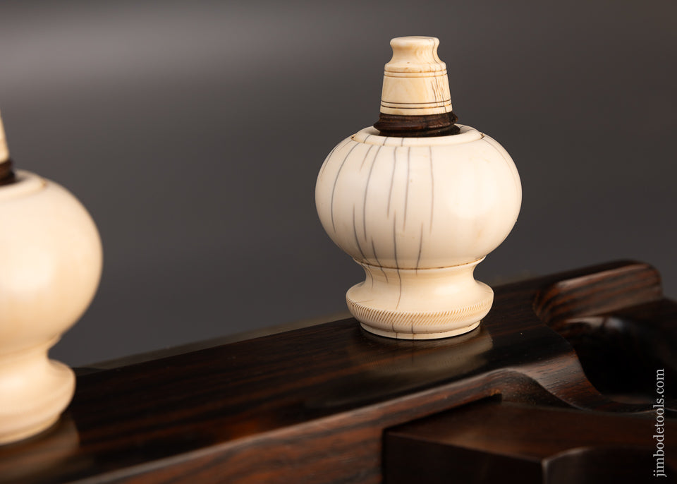 Drop Dead Stunning Solid Rosewood Screw Arm Plow Plane with Solid Nuts by DEFOREST BIRMINGHAM - EXCELSIOR 114362