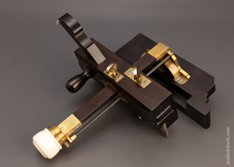 Gorgeous Z. J. M’MASTER One Arm Plow Plane in Solid Ebony by JAMES LEAMY - EXCELSIOR 114430