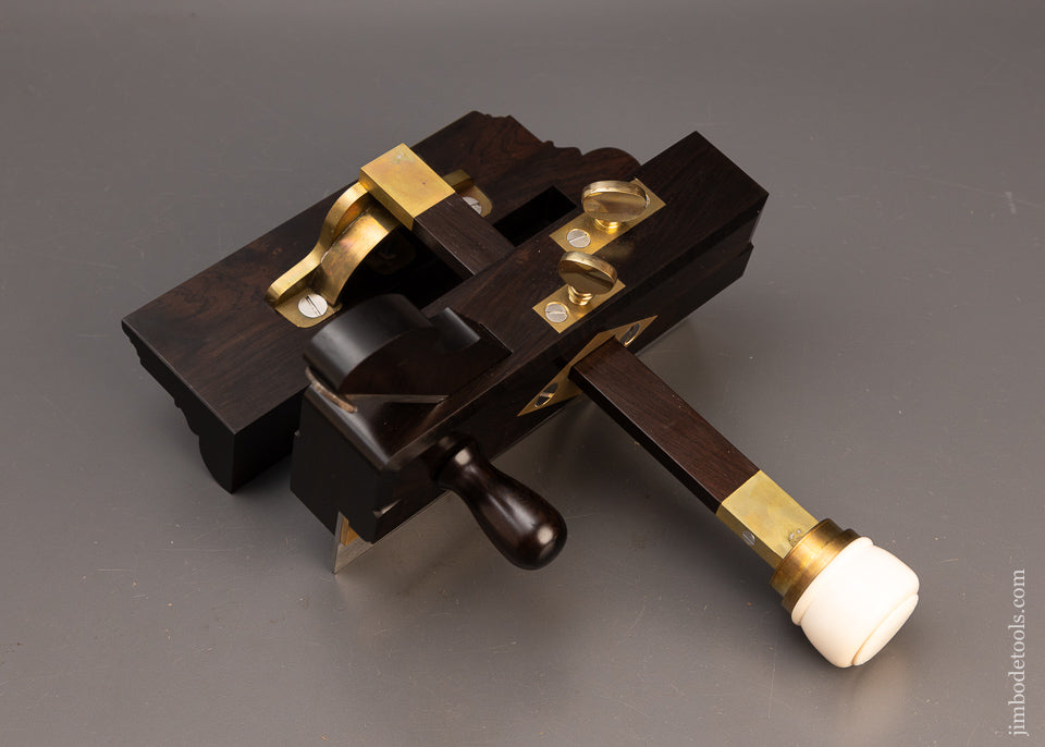 Gorgeous Z. J. M’MASTER One Arm Plow Plane in Solid Ebony by JAMES LEAMY - EXCELSIOR 114430