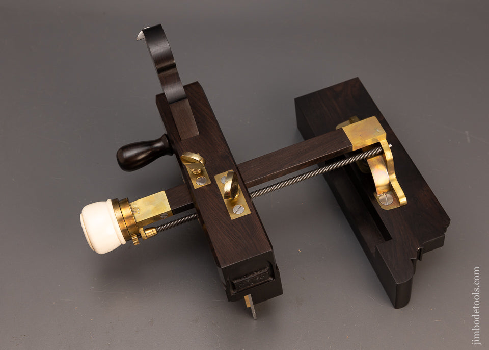 Gorgeous Z. J. M’MASTER One Arm Plow Plane in Solid Ebony by JAMES LEAMY - EXCELSIOR 114430