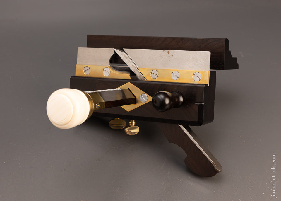 Gorgeous Z. J. M’MASTER One Arm Plow Plane in Solid Ebony by JAMES LEAMY - EXCELSIOR 114430