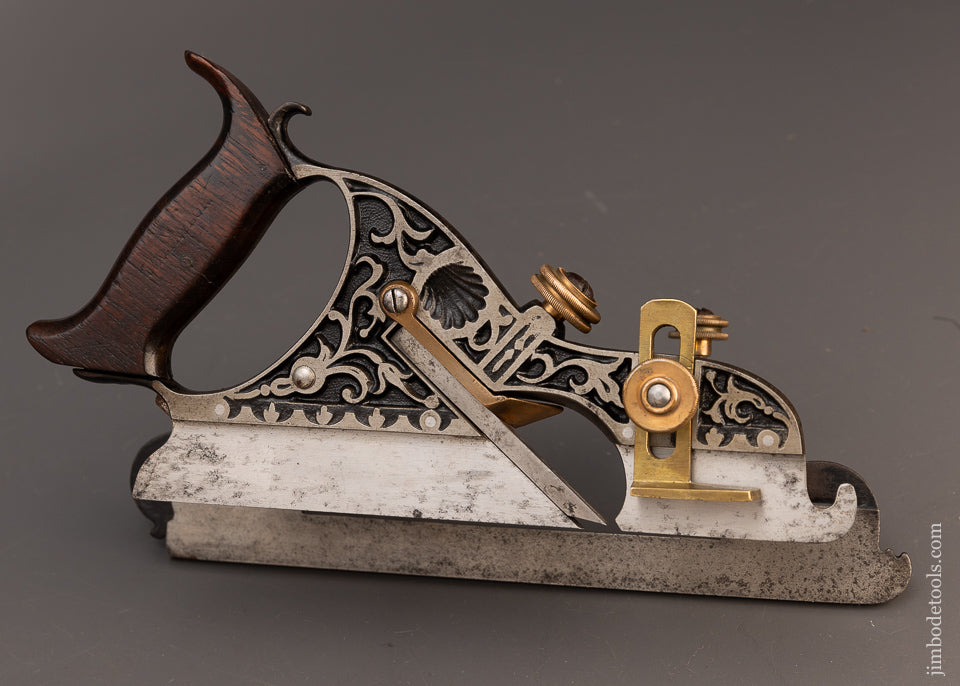 Very Rare Type 1B STANLEY MILLER’S PATENT No. 43 Plow Plane “THE HOOK” - EXCELSIOR 114609