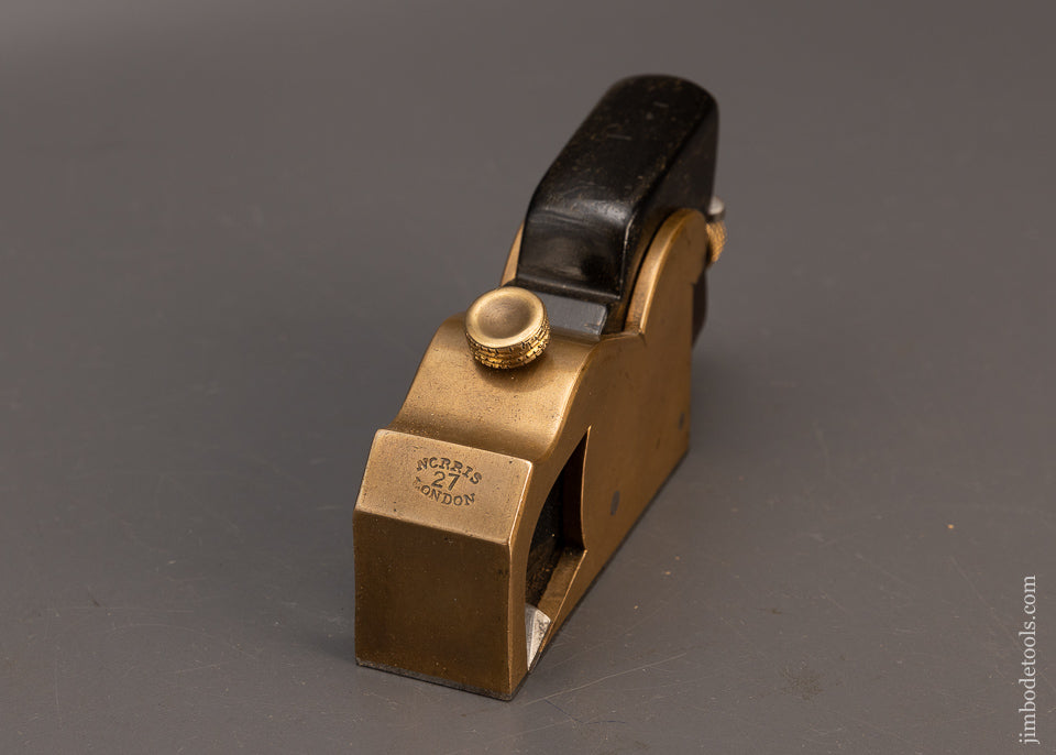 Spectacular Fat Boy Wide Body NORRIS No. A27 Ebony Infill Adjustable Bullnose Shoulder Plane - EXCELSIOR 114679