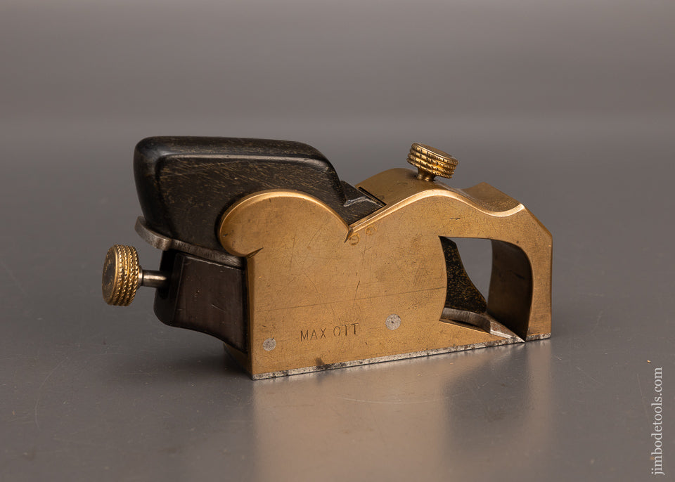 Spectacular Fat Boy Wide Body NORRIS No. A27 Ebony Infill Adjustable Bullnose Shoulder Plane - EXCELSIOR 114679