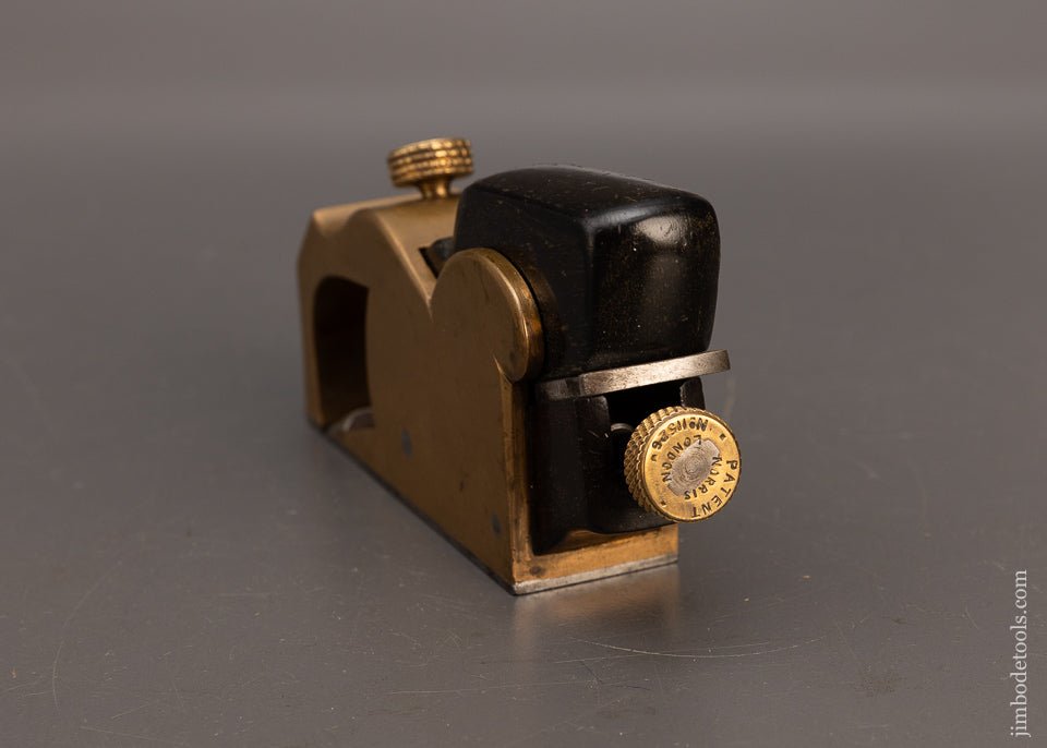 Spectacular Fat Boy Wide Body NORRIS No. A27 Ebony Infill Adjustable Bullnose Shoulder Plane - EXCELSIOR 114679