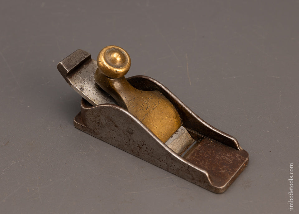 Rare SPIERS No. 9 (Signed BUCK) Dovetailed Steel Infill Thumb Plane - EXCELSIOR 114800