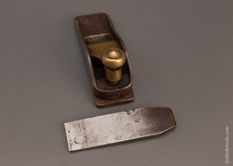 Rare SPIERS No. 9 (Signed BUCK) Dovetailed Steel Infill Thumb Plane - EXCELSIOR 114800