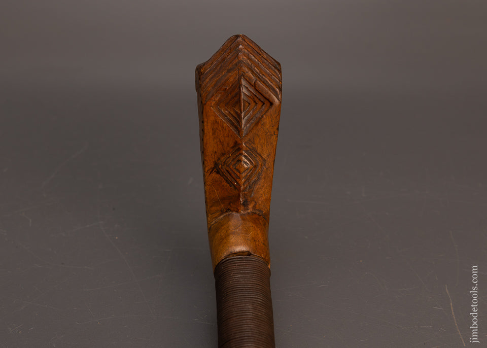Stunning Early Hand Carved Native American Crooked Knife - EXCELSIOR 115594