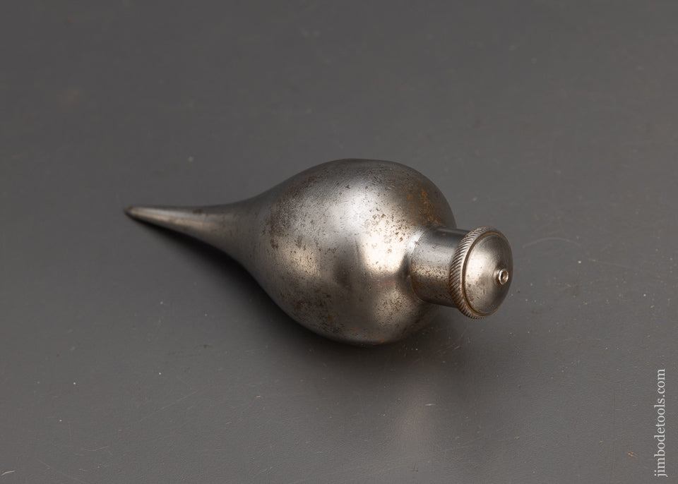 Gorgeous 5 3/4 Inch Nickel Plated Plumb Bob 1 Pound 11 Ounce - EXCELSIOR 115624