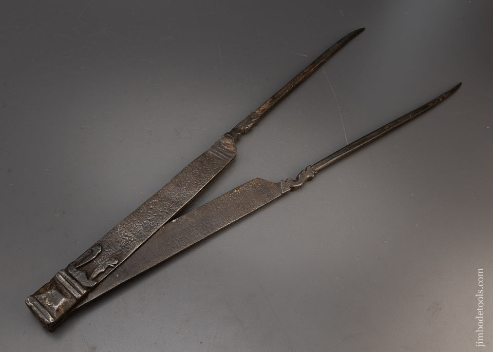 Gorgeous 18th Century Ornate Hand Forged Dividers - EXCELSIOR 115631