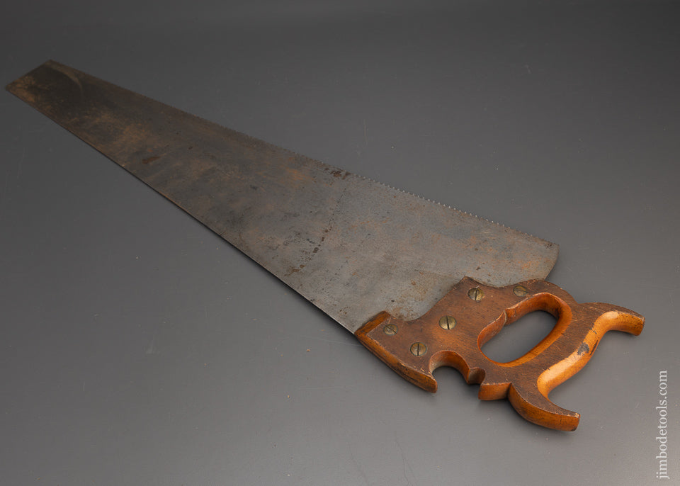 Fabulous HOLDEN’S PATENT Thumb Hole Grip Hand Saw by WHEELER, MADDEN & CLEMSON No. 34 THE STANDARD - EXCELSIOR 115747