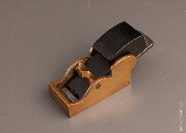 Immaculate 1/2 Size Vintage Gunmetal & Ebony Infill Chariot Plane by BADGER - EXCELSIOR 115772