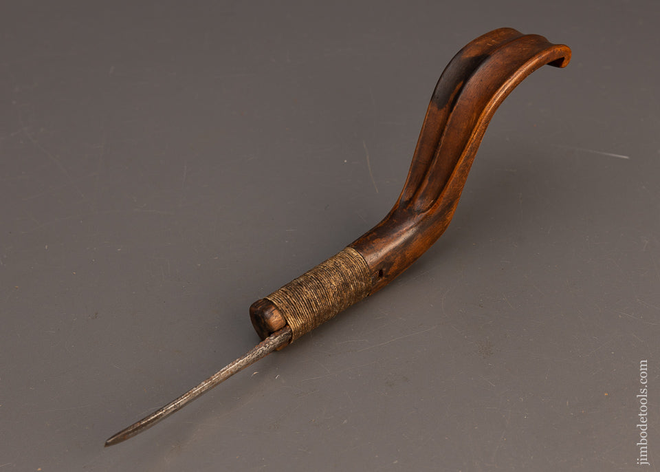 Stunning Hand Carved Early Vintage Native American Crooked Knife Elegant! - EXCELSIOR 116185